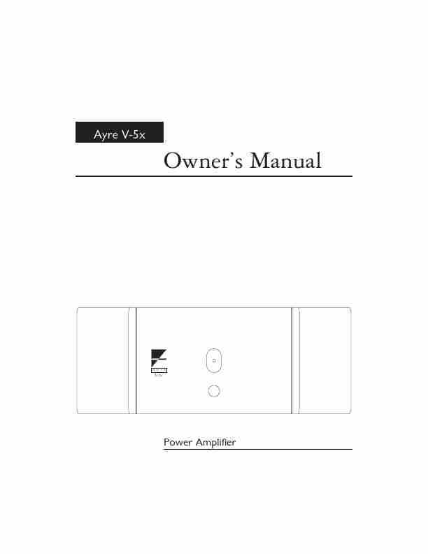 Ayre Acoustics Stereo Amplifier V-5x-page_pdf